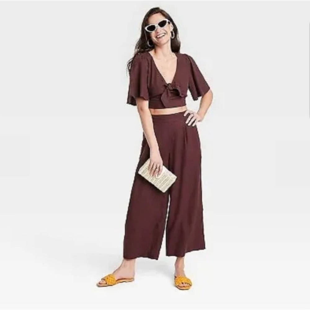 NWT  A New Day Brown Jumpsuit